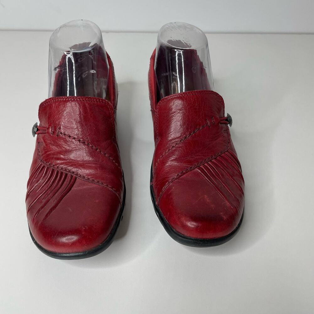 Cobb Hill New Balance Loafers Paulette Leather Slip On Women's Red 7 M Comfort - Picture 4 of 11